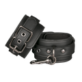 Black Leather Handcuffs