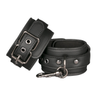 Black Leather Handcuffs