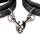 Black Leather Handcuffs