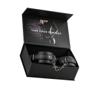 Black Leather Handcuffs
