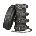 Bondage Set - Collar Hand and Ankle Cuffs