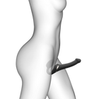 Multi Orgasm Strap-On Vibrator with Licking Stimulator - Svartur