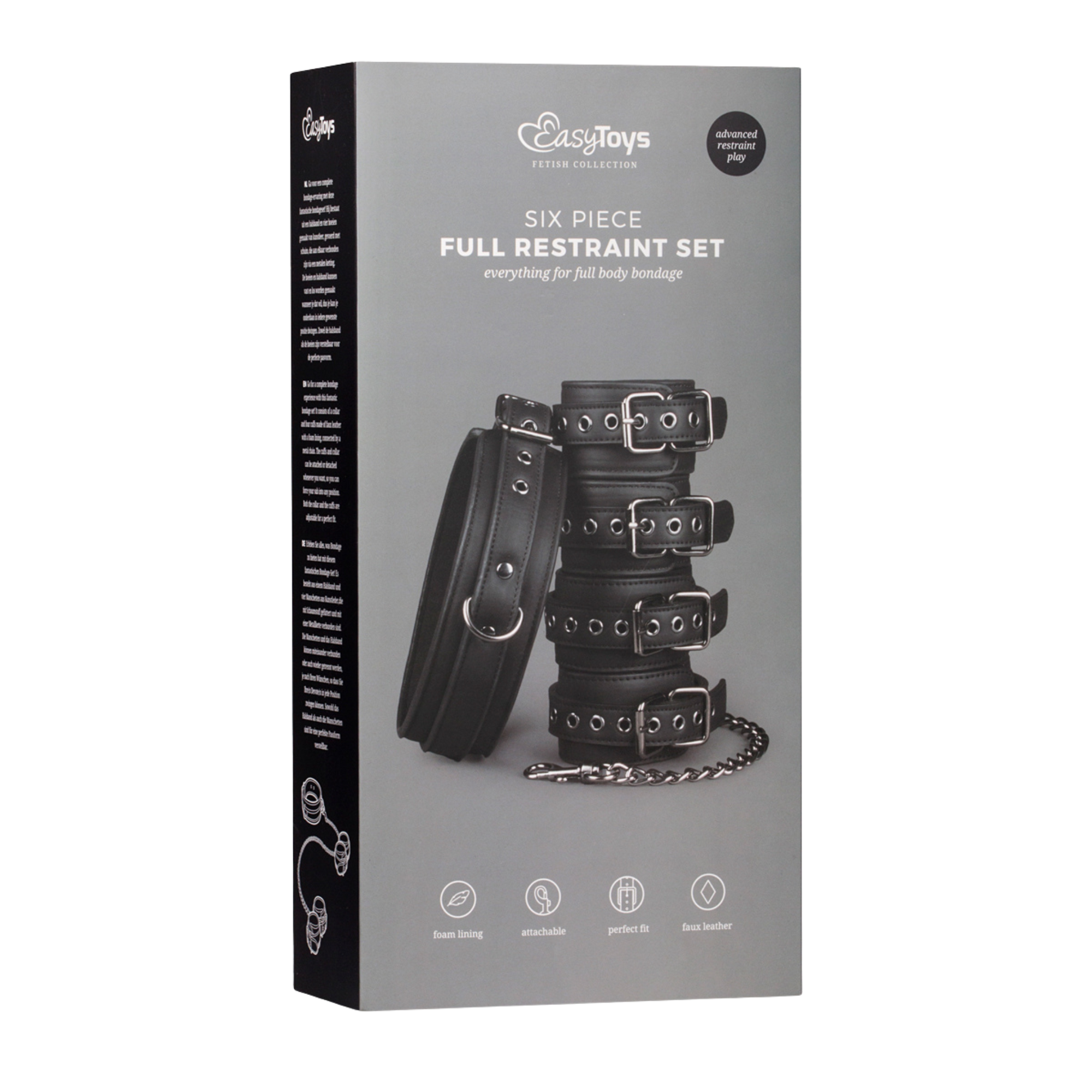 Bondage Set - Collar Hand and Ankle Cuffs