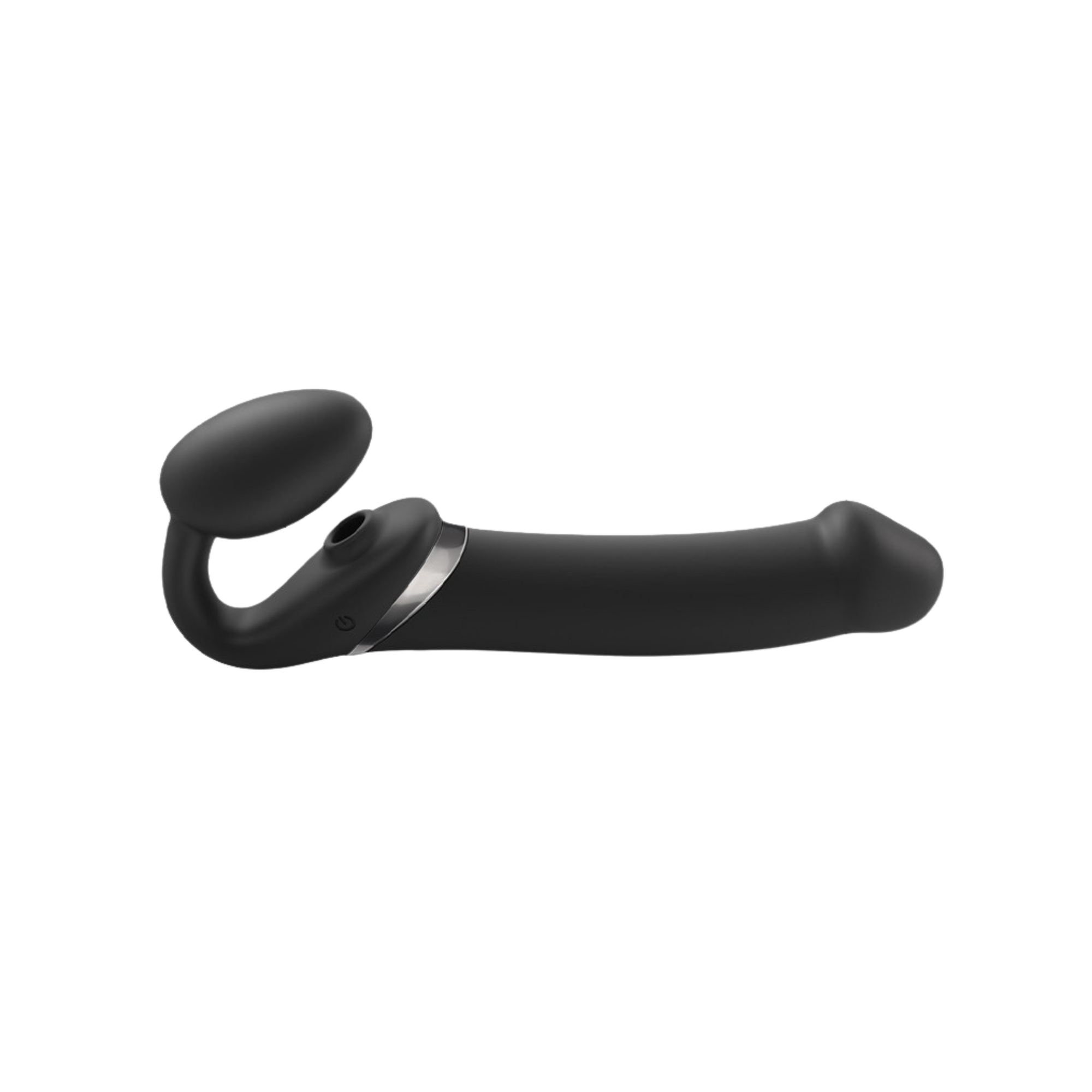 Multi Orgasm Strap-On Vibrator with Licking Stimulator - Svartur