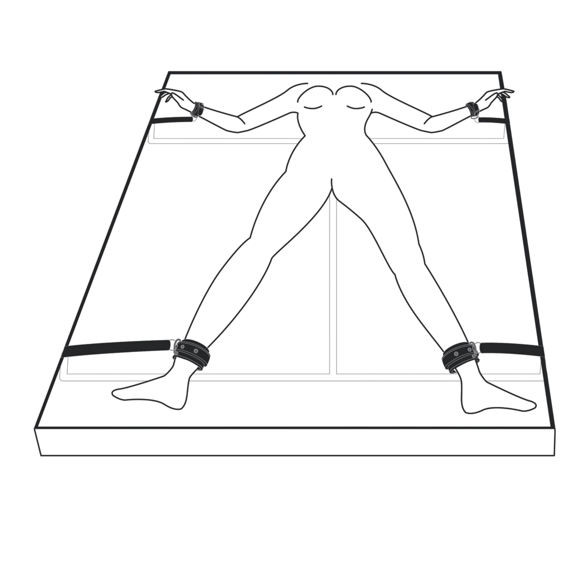 Under Mattress Restraint Set