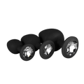Silicone Buttplug Set with Diamond