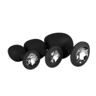 Silicone Buttplug Set with Diamond