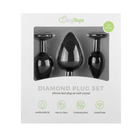 Silicone Buttplug Set with Diamond