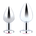 Jewel Heart Metal Butt Plug Training Set
