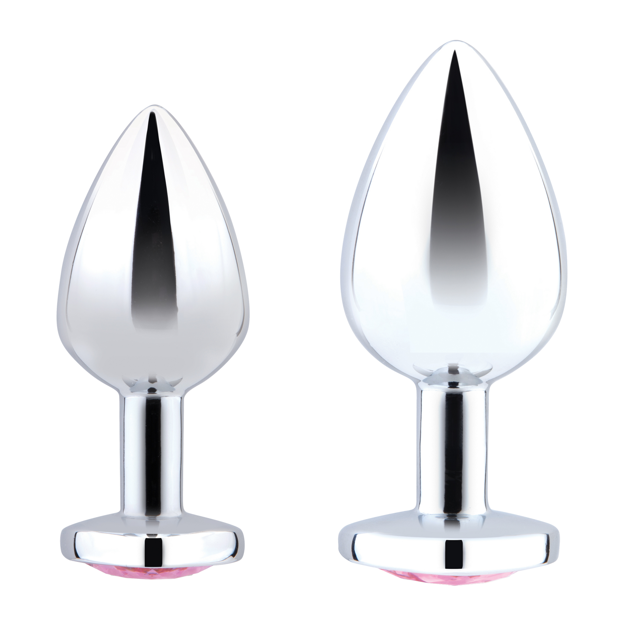 Jewel Heart Metal Butt Plug Training Set