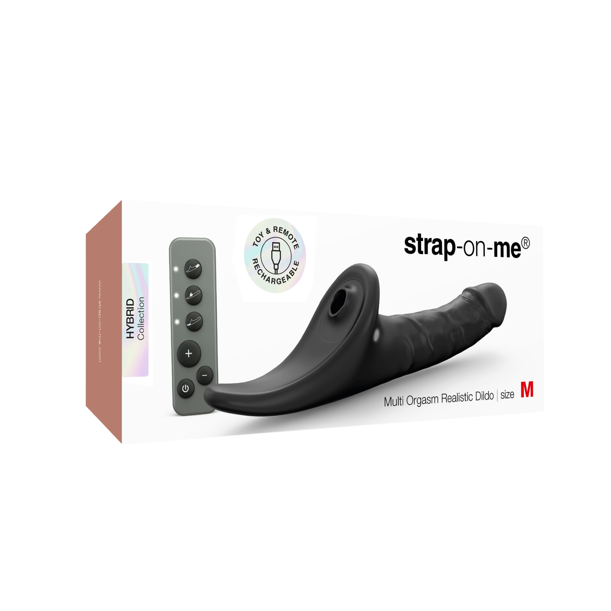 Multi Orgasm Realistic Dildo - Svartur