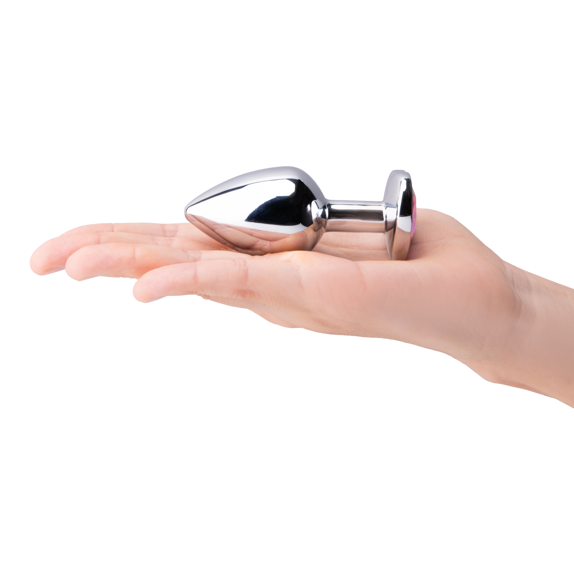 Jewel Heart Metal Butt Plug Training Set