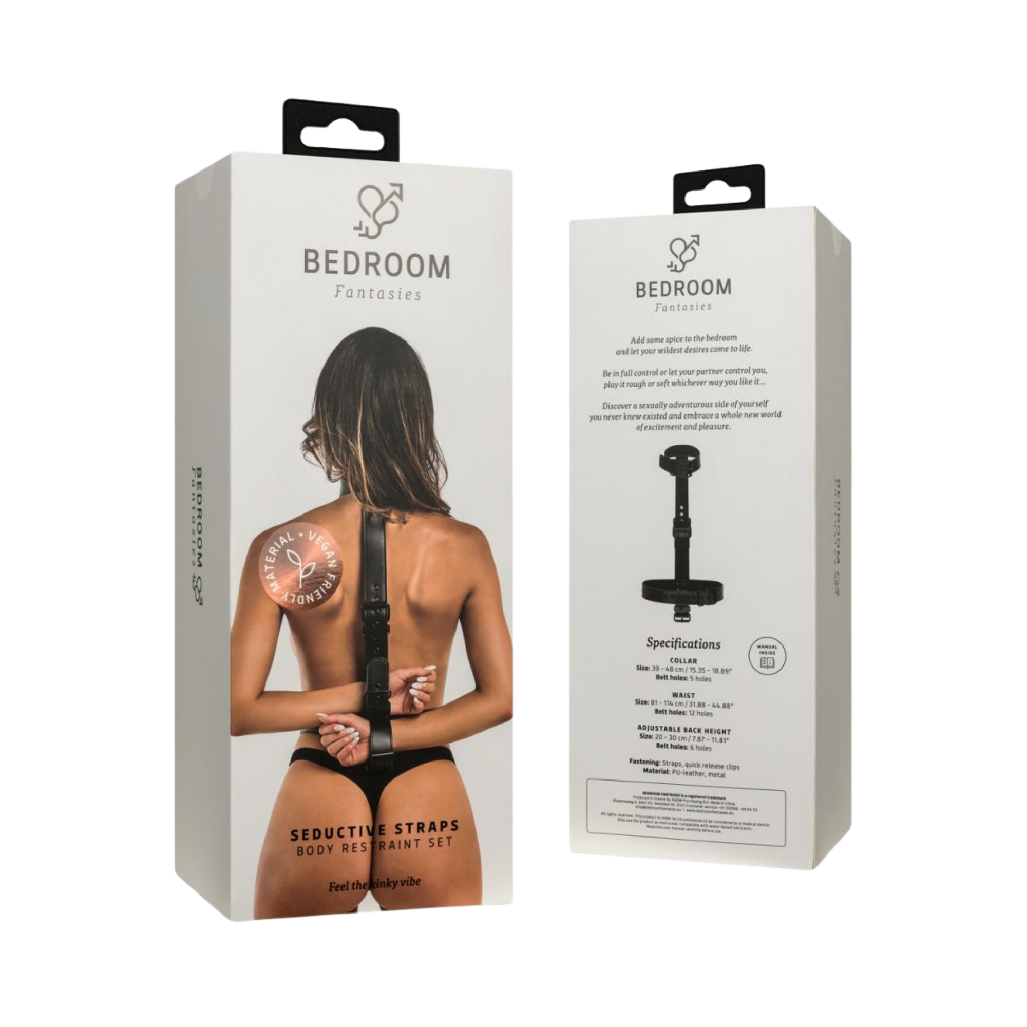Collar with Wrist Cuffs Body Restraint Set