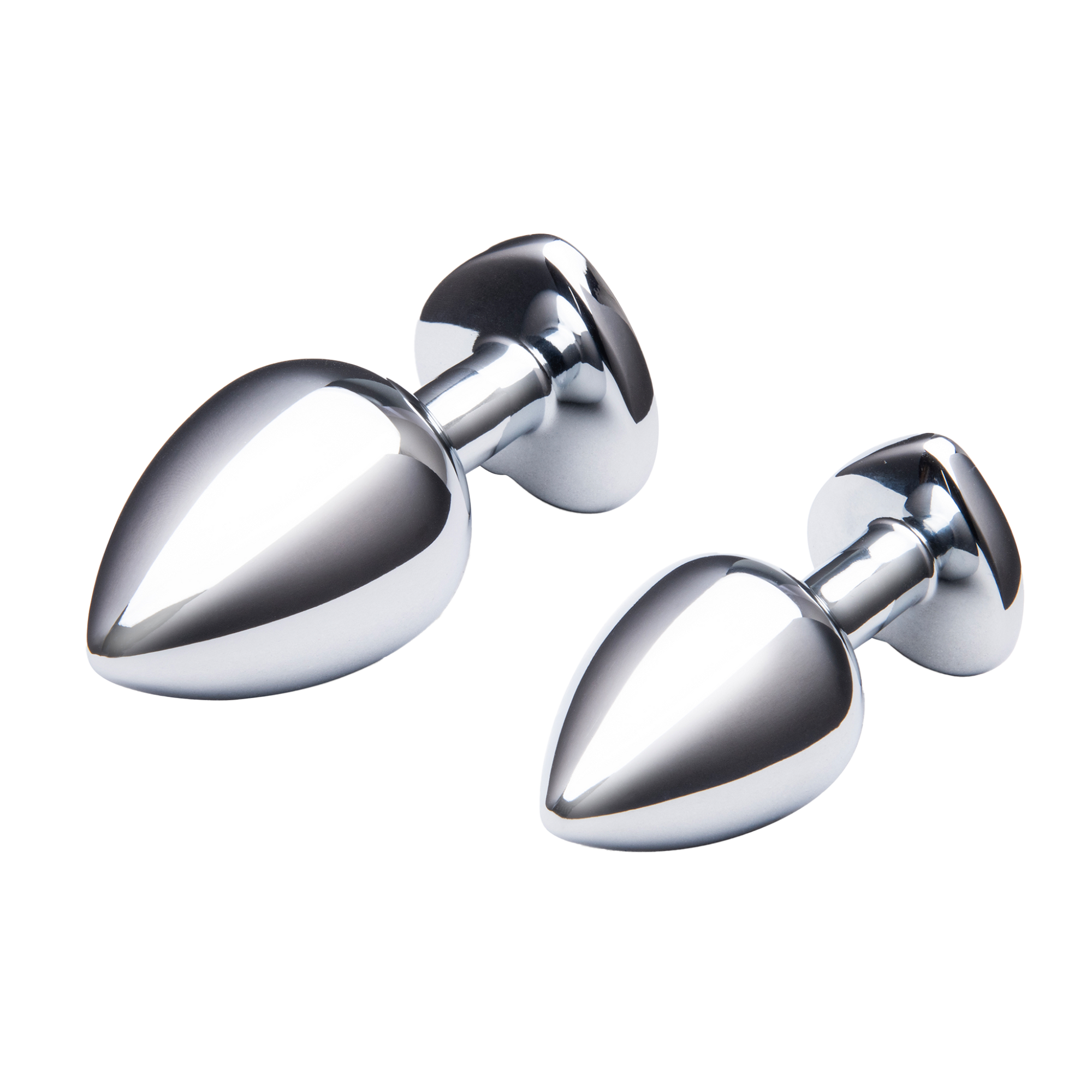 Jewel Heart Metal Butt Plug Training Set