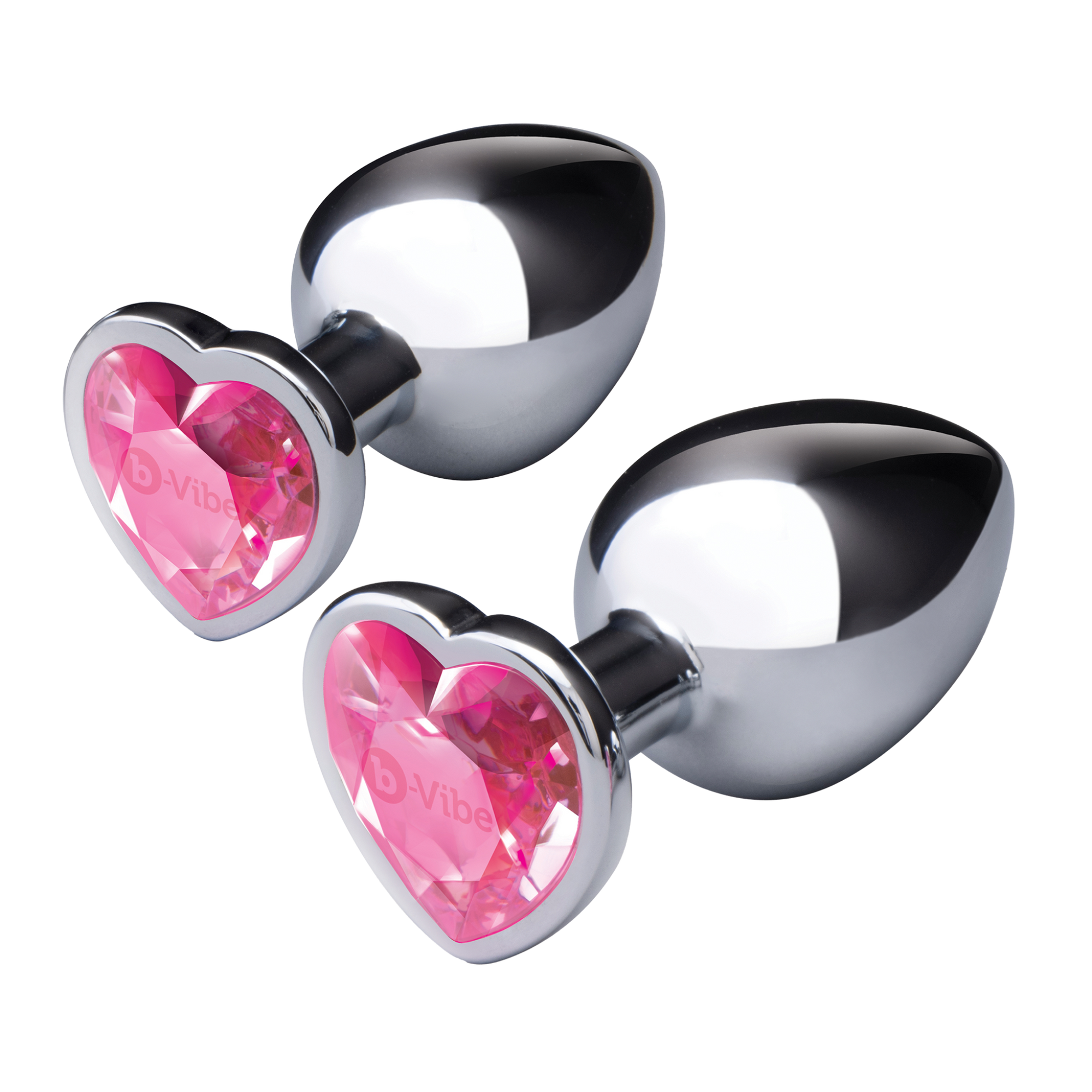 Jewel Heart Metal Butt Plug Training Set