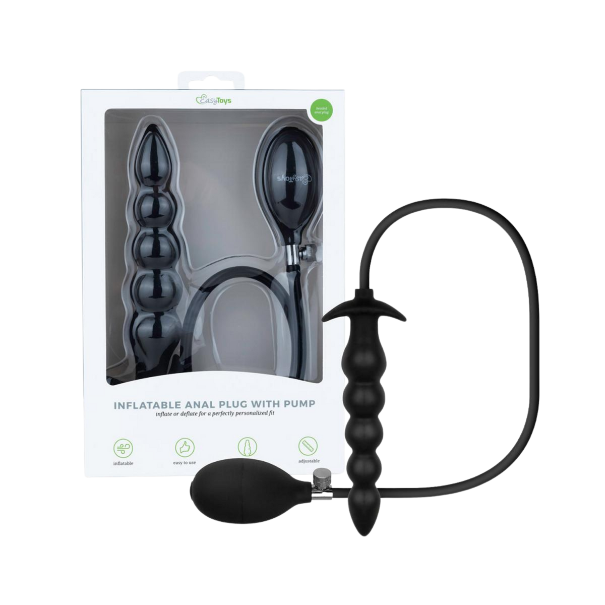 Inflatable Anal Plug with Pump