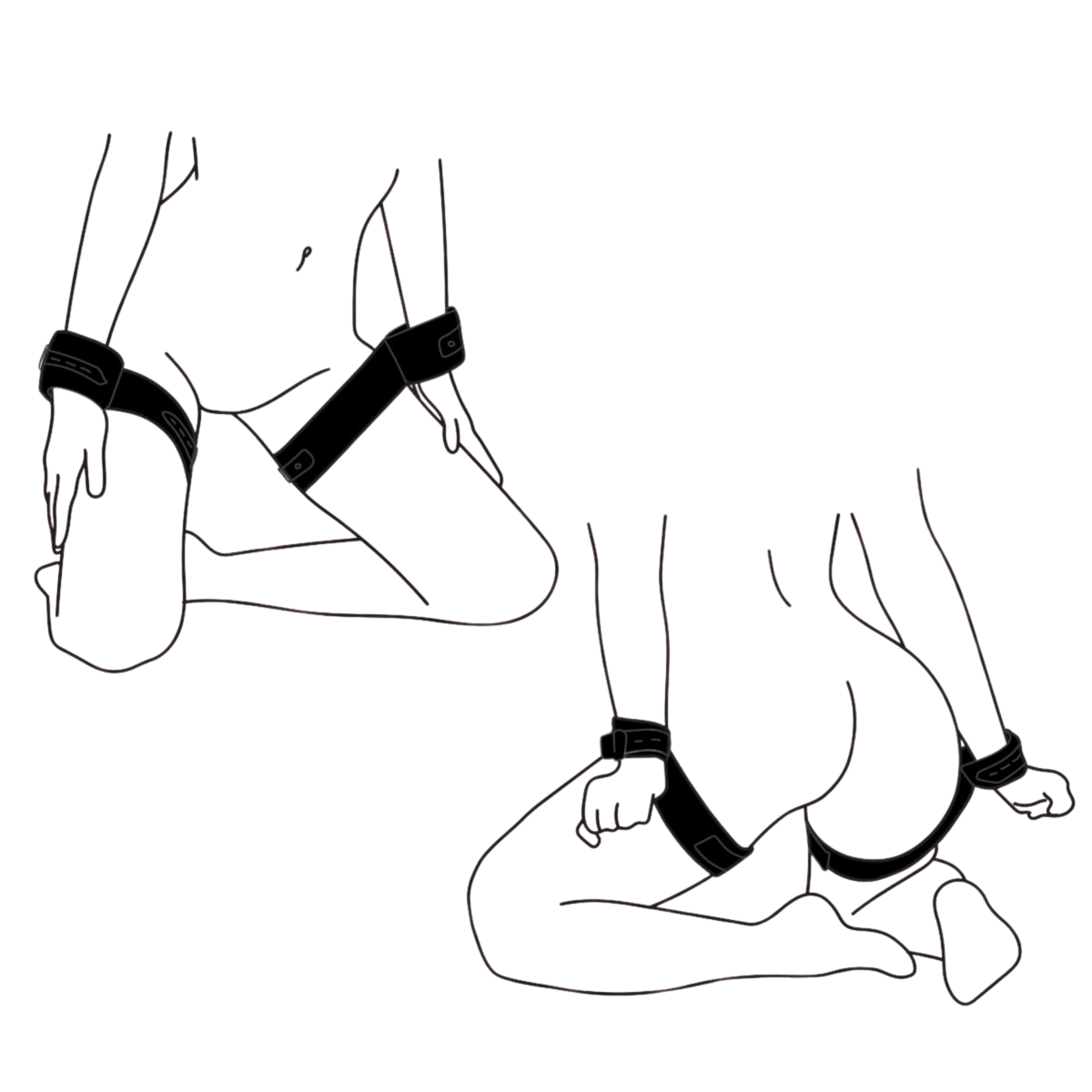 Thigh and Wrist Bondage