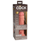 8" Vibrating Dual Density Silicone Cock with Remote