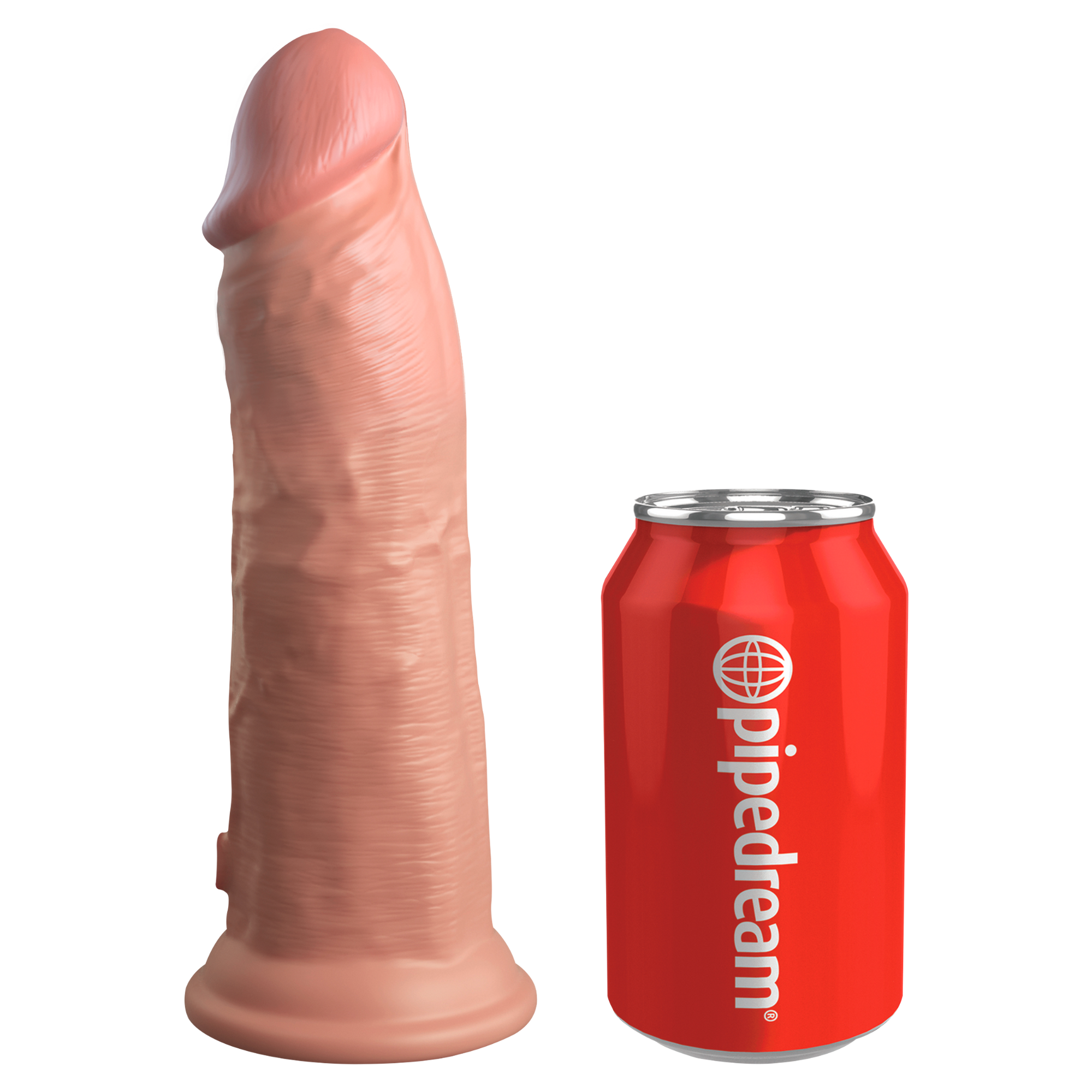 8" Vibrating Dual Density Silicone Cock with Remote
