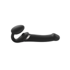 Multi Orgasm Strap-On Vibrator with Licking Stimulator - Svartur