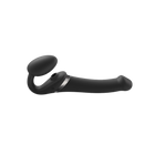 Multi Orgasm Strap-On Vibrator with Licking Stimulator - Svartur